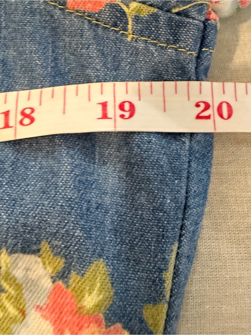Liz Claiborne Floral Denim Shirt - Picture 9 of 13